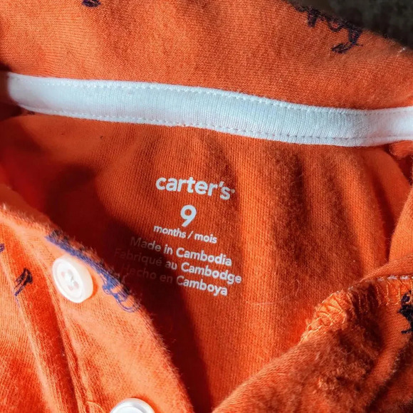 Carter's Baby Boy Size 9m Blue and Orange Casual Athletic Clothing Bundle - Picture 4 of 12